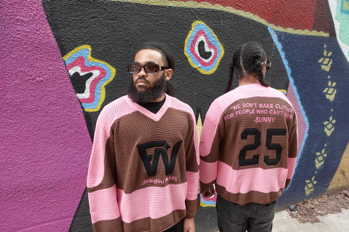 Knit Hockey Jersey T.scott Brown/ Cam'ron pink