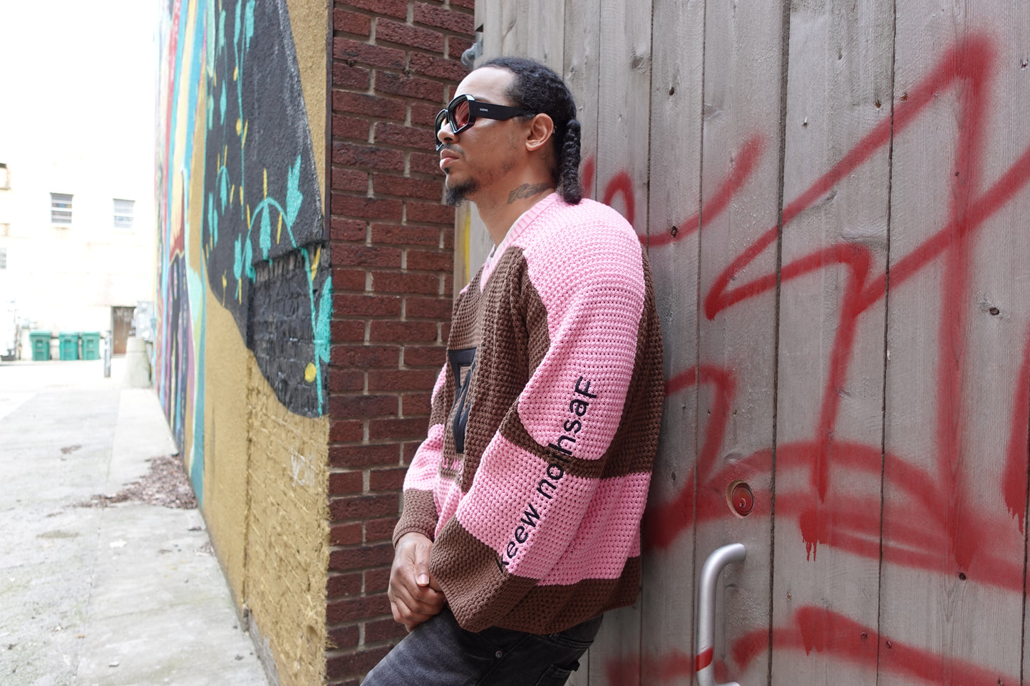 Knit Hockey Jersey T.scott Brown/ Cam'ron pink
